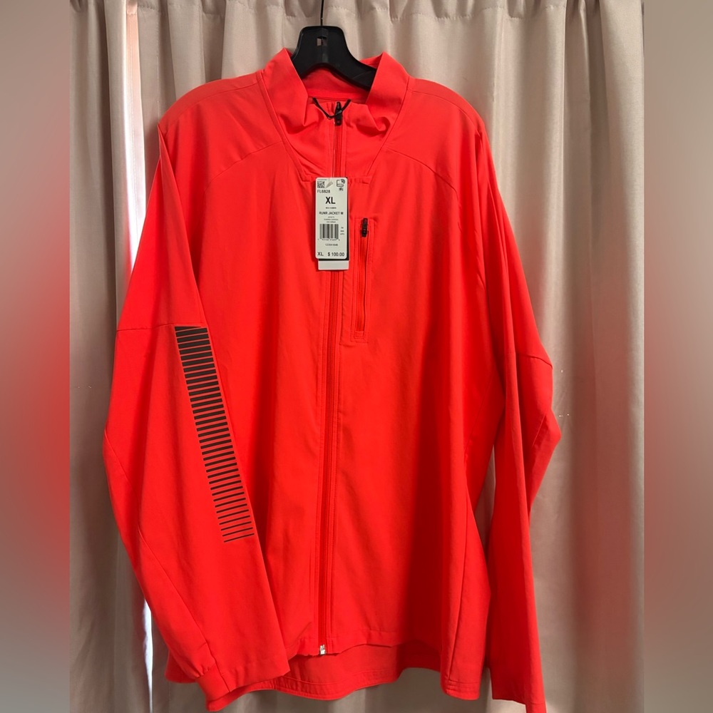 adidas Rise up N Run Jacket Small Fl6828 Reflective Water Repellent Running